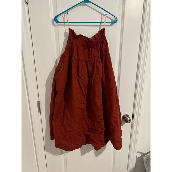 Free People Dresses & Skirts - Free People Red Skirt with Pockets – Size XS